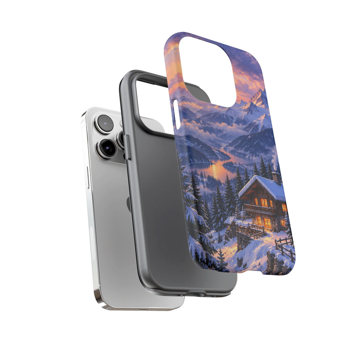 Alpine Hearth iPhone Tough Case | winter cabin