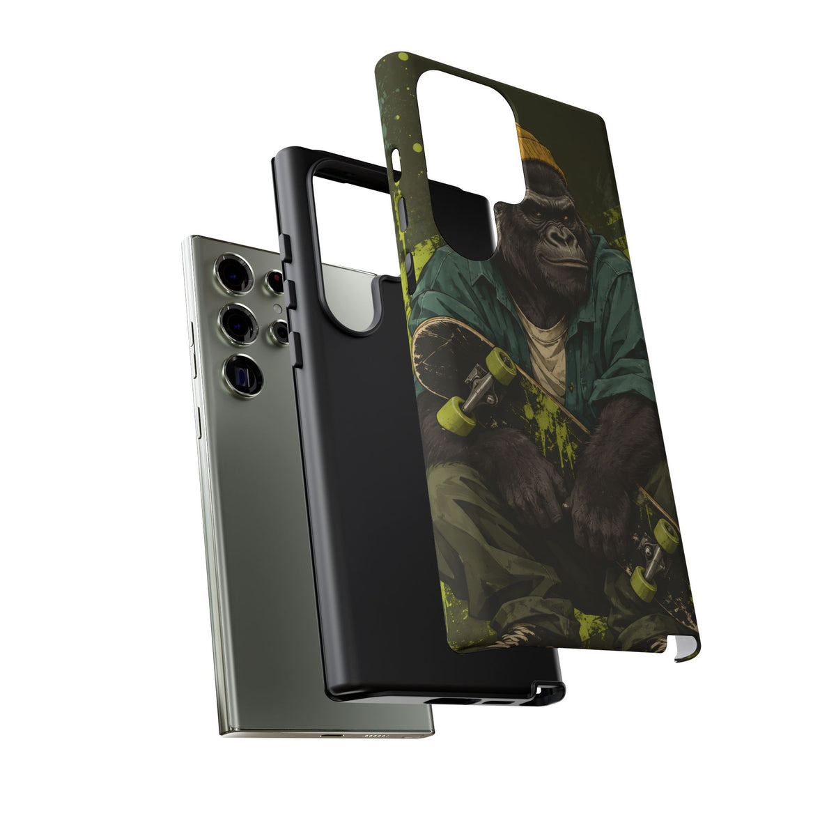 Concrete Jungle Samsung Galaxy Tough Case | Skater Gorilla Illustration