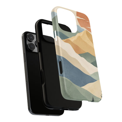 Sage Summit iPhone Tough Case | abstract mountains