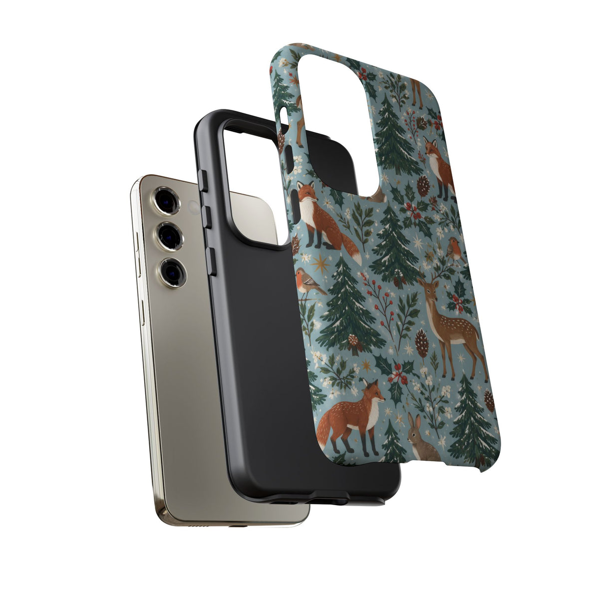Winter Woodland Gathering Samsung Galaxy Tough Case | woodland christmas