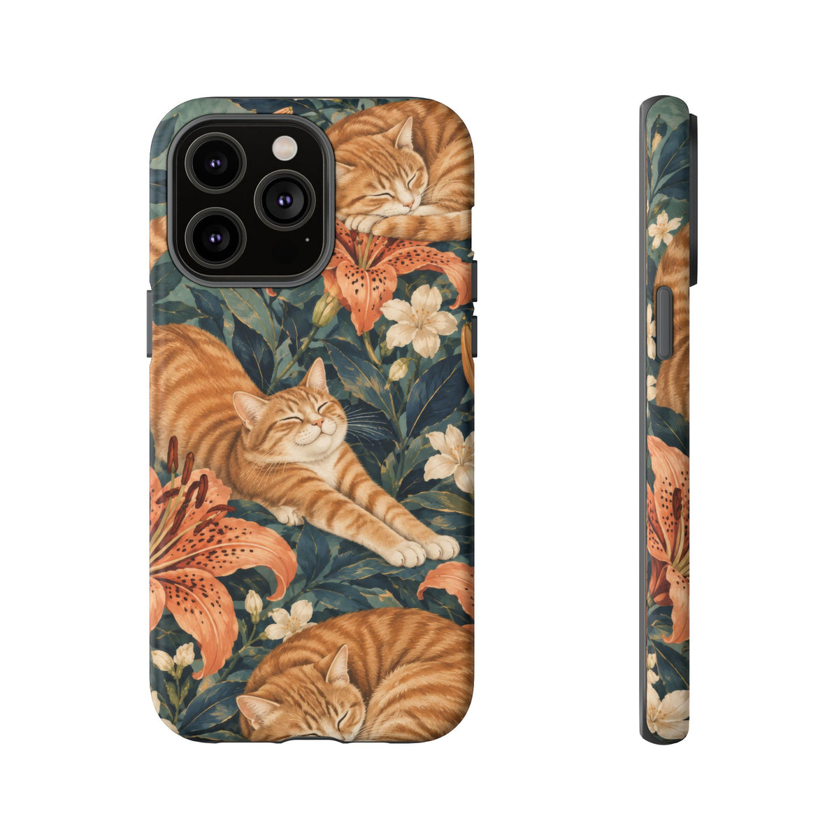 Tiger Lily Tabby iPhone Tough Case | tabby cats