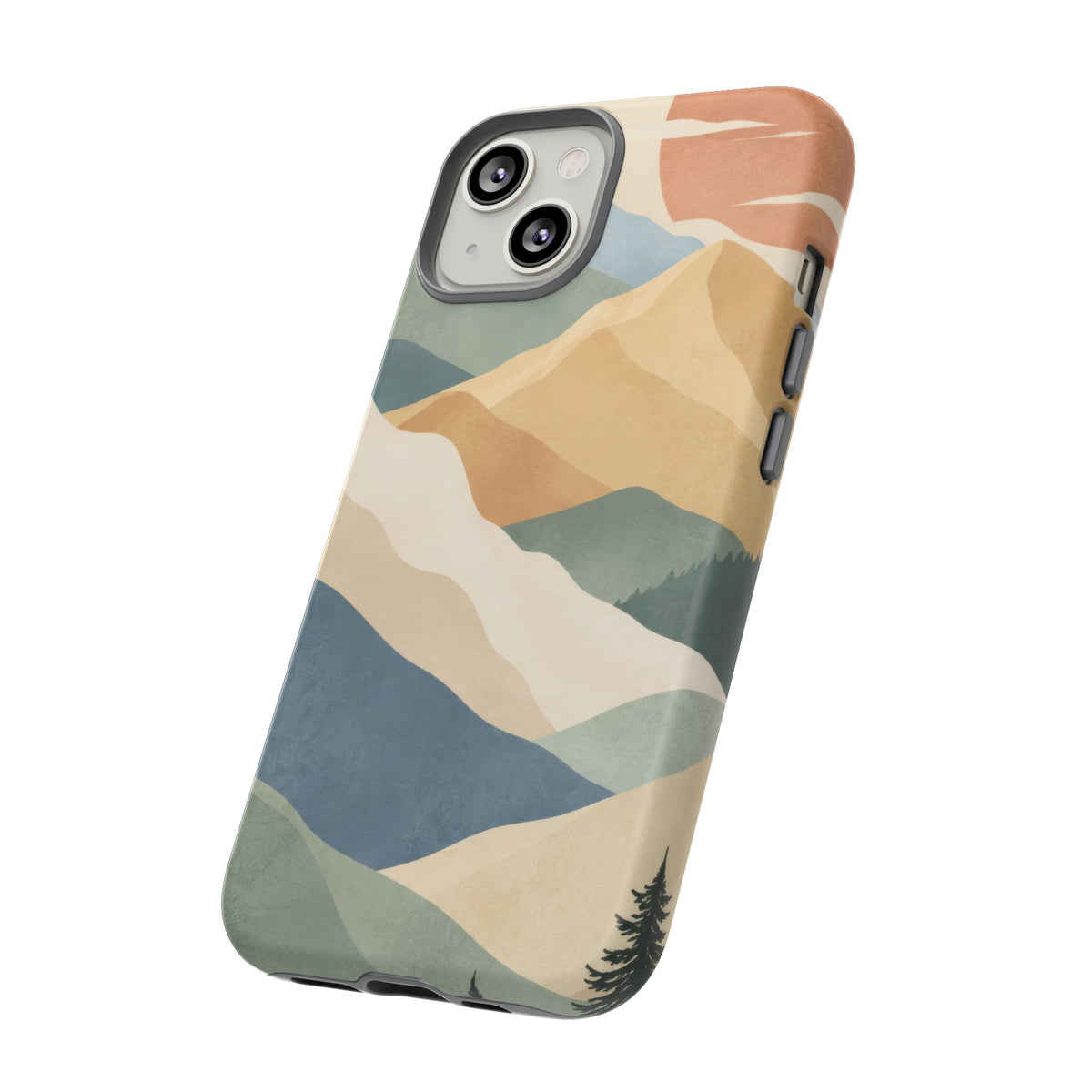 Sage Summit iPhone Tough Case | abstract mountains