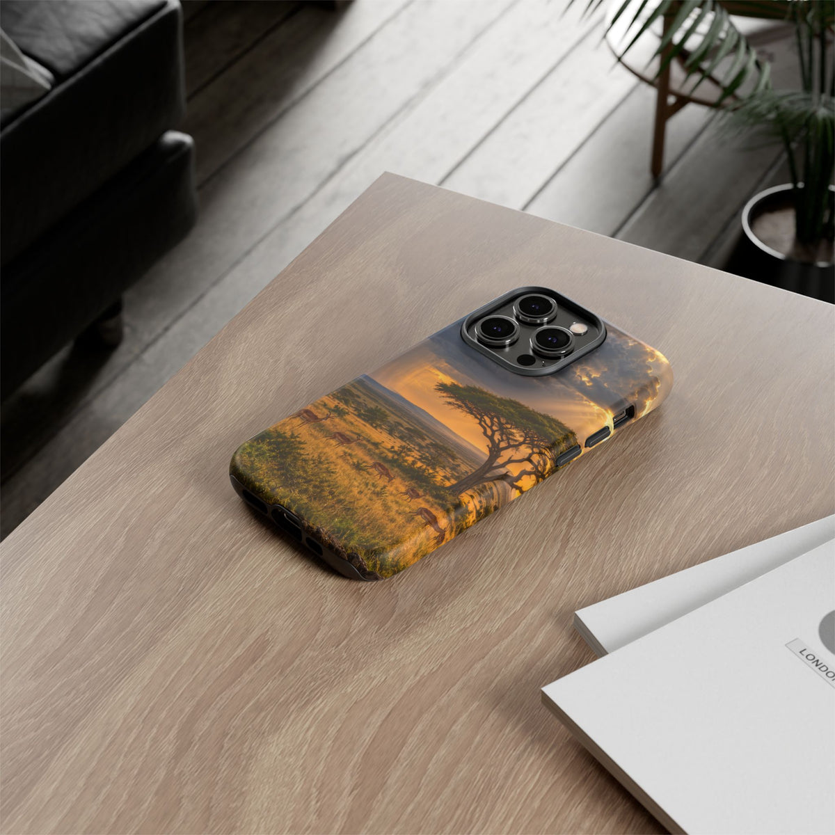 Stormlight on the Mara iPhone Tough Case | african storm