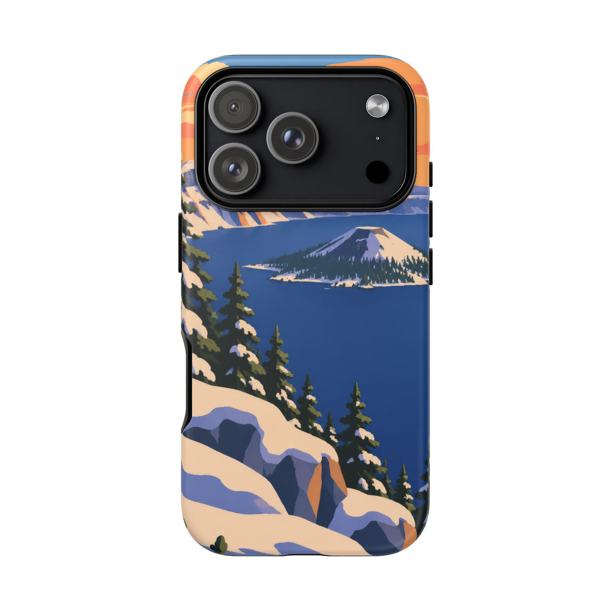 Crater Lake — Winter Caldera iPhone Tough Case