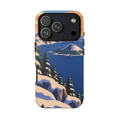Crater Lake — Winter Caldera iPhone Tough Case