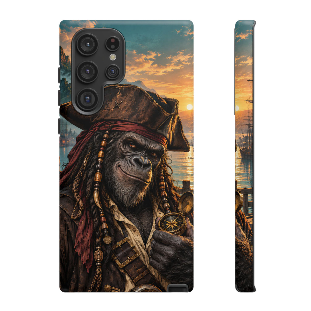 Pirate Gorilla Samsung Galaxy Tough Case | Captain Silverback