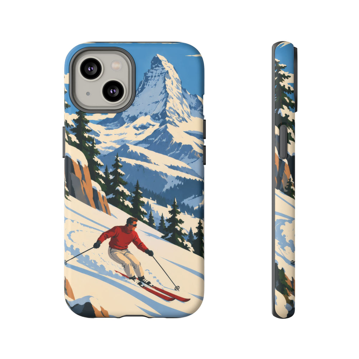 Swiss Skiing — Downhill Arc iPhone Tough Case