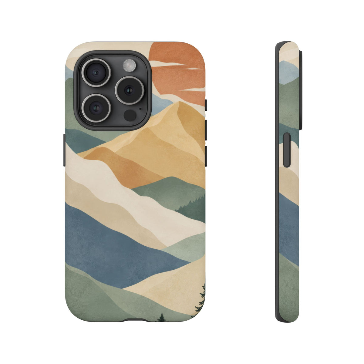 Sage Summit iPhone Tough Case | abstract mountains