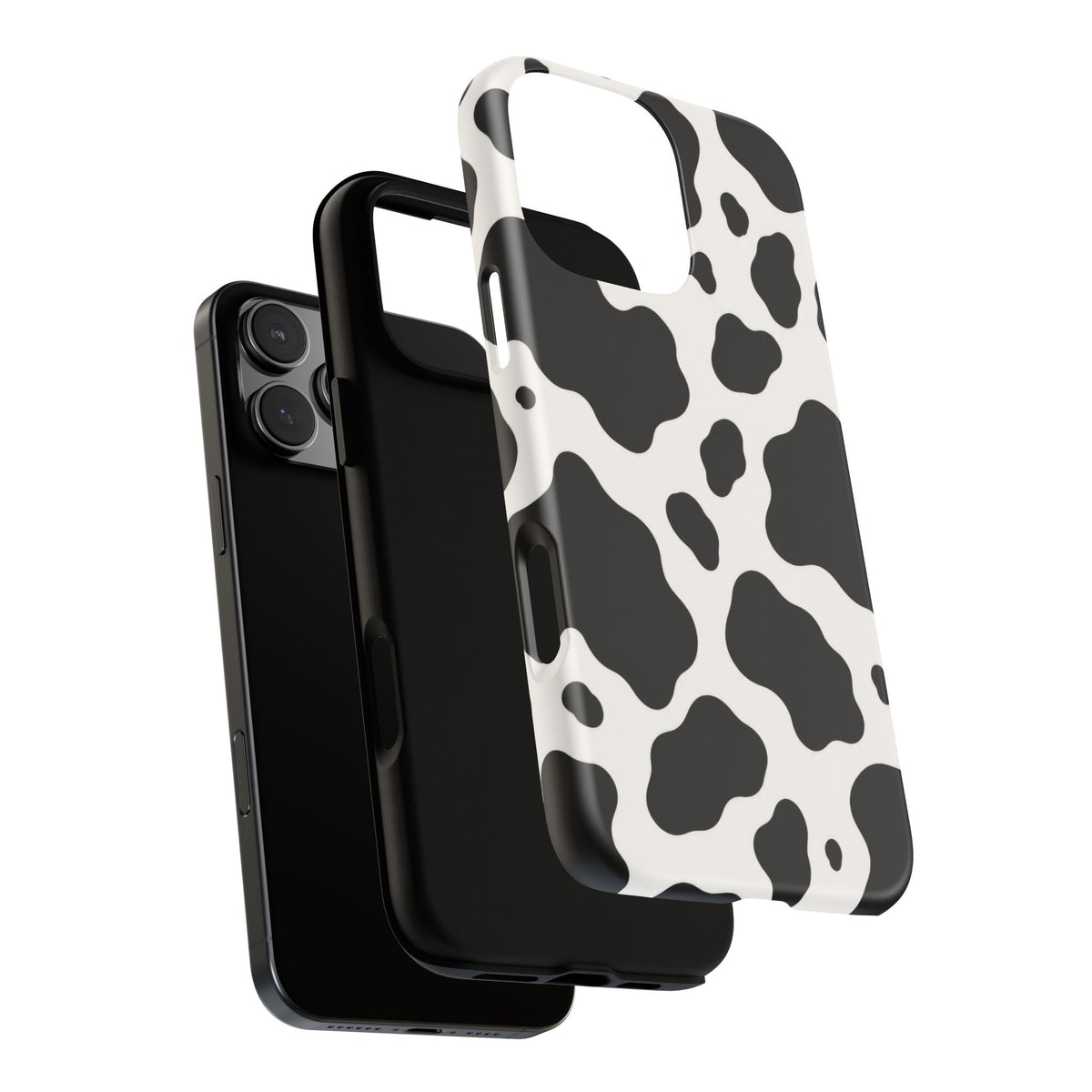 Classic Holstein iPhone Tough Case | Black & White Cow Print