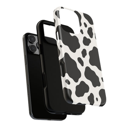 Classic Holstein iPhone Tough Case | Black & White Cow Print