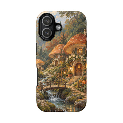 Honeycap Village iPhone Tough Case | Mushroom Village