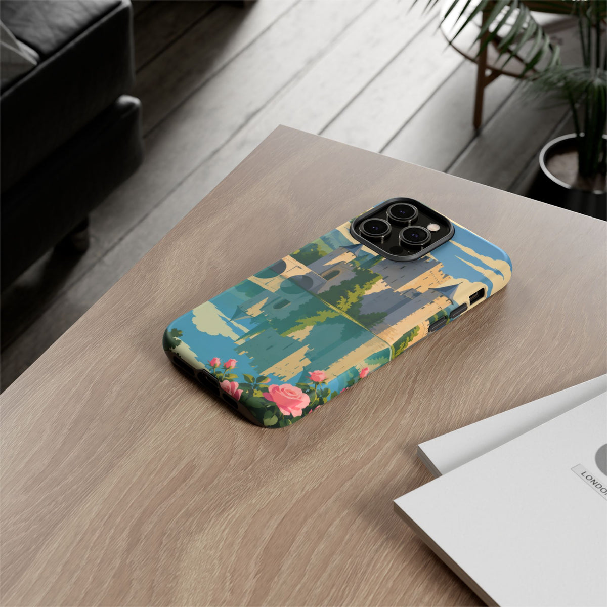 English Castle — Moat and Roses iPhone Tough Case