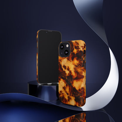 Amber Marble iPhone Tough Case | Amber Mosaic
