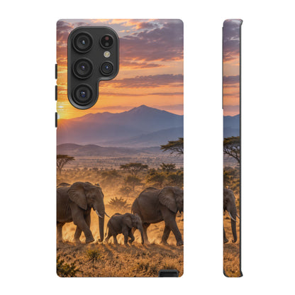 Elephants at First Light Samsung Galaxy Tough Case | african elephants