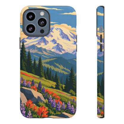 Mount Rainier — Meadow Radiance iPhone Tough Case