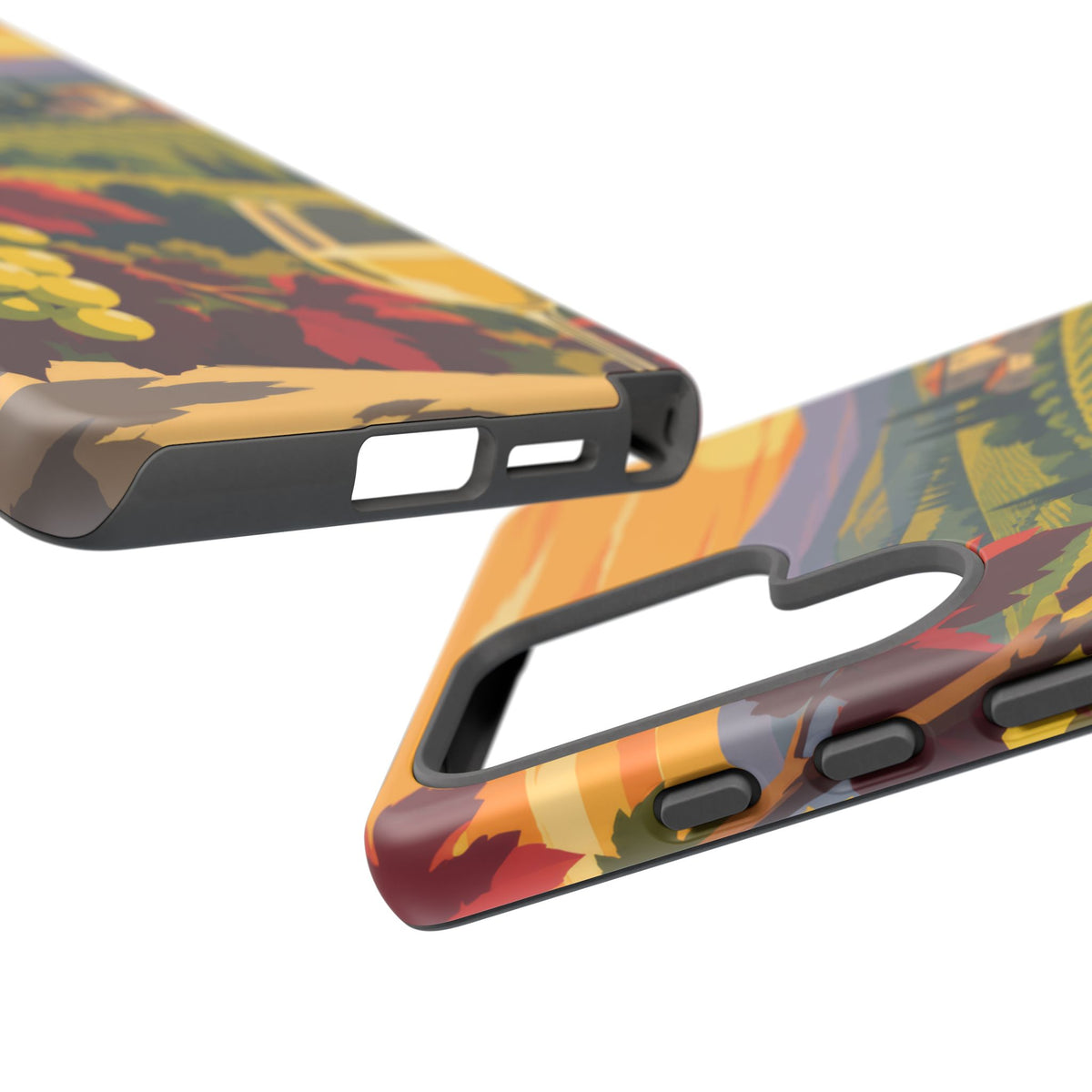 Wine & Grapes — Golden Vintage Samsung Galaxy Tough Case | wine grapes