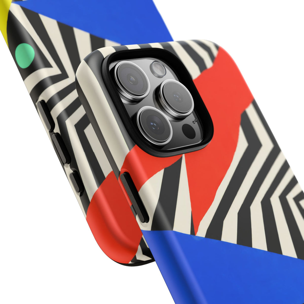 Broken Signal iPhone Tough Case | Optical Stripe Art