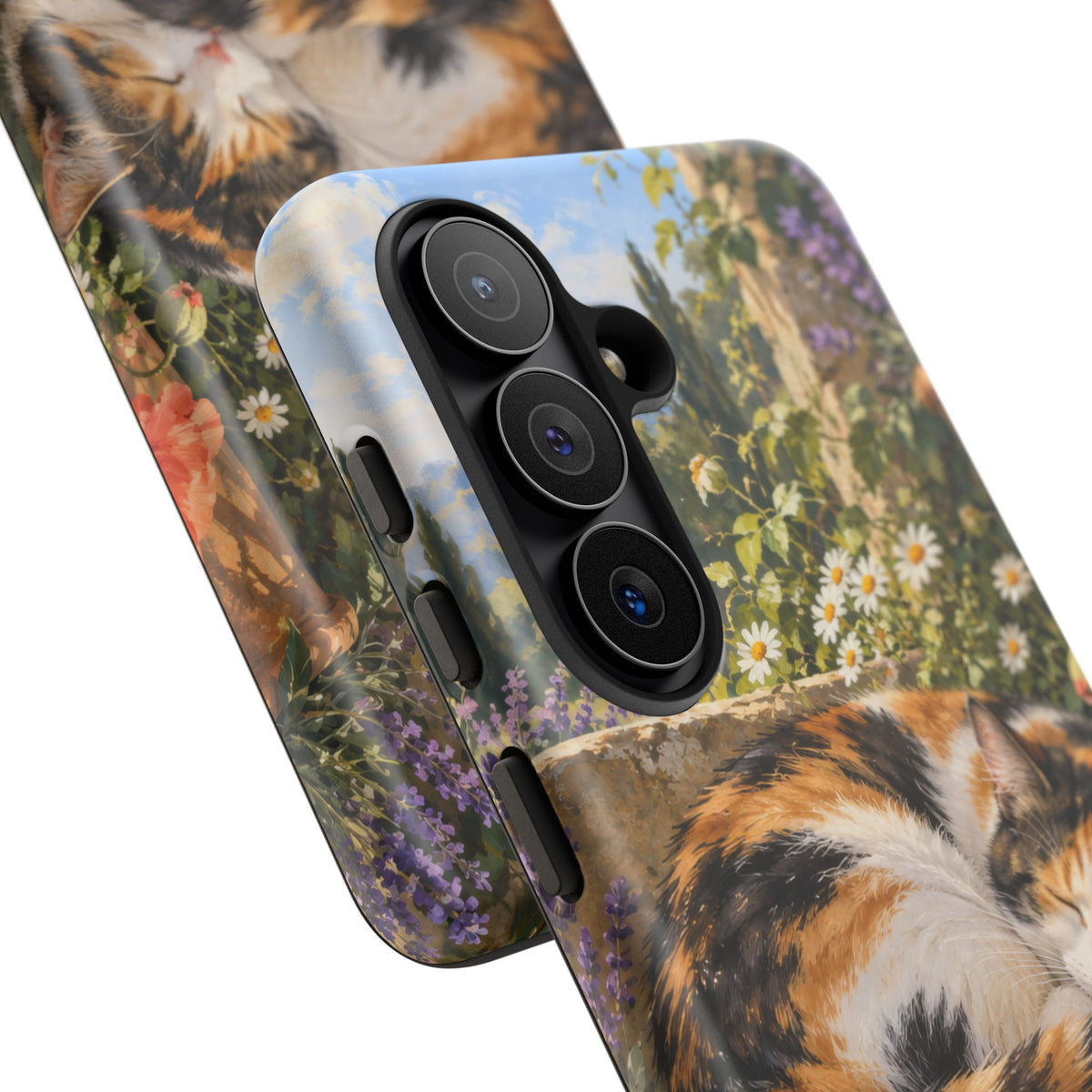 Garden Nap Samsung Galaxy Tough Case | calico cat