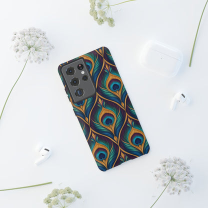 Peacock Nocturne Samsung Galaxy Tough Case | art deco