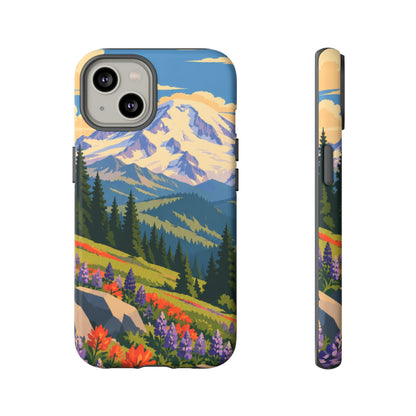 Mount Rainier — Meadow Radiance iPhone Tough Case