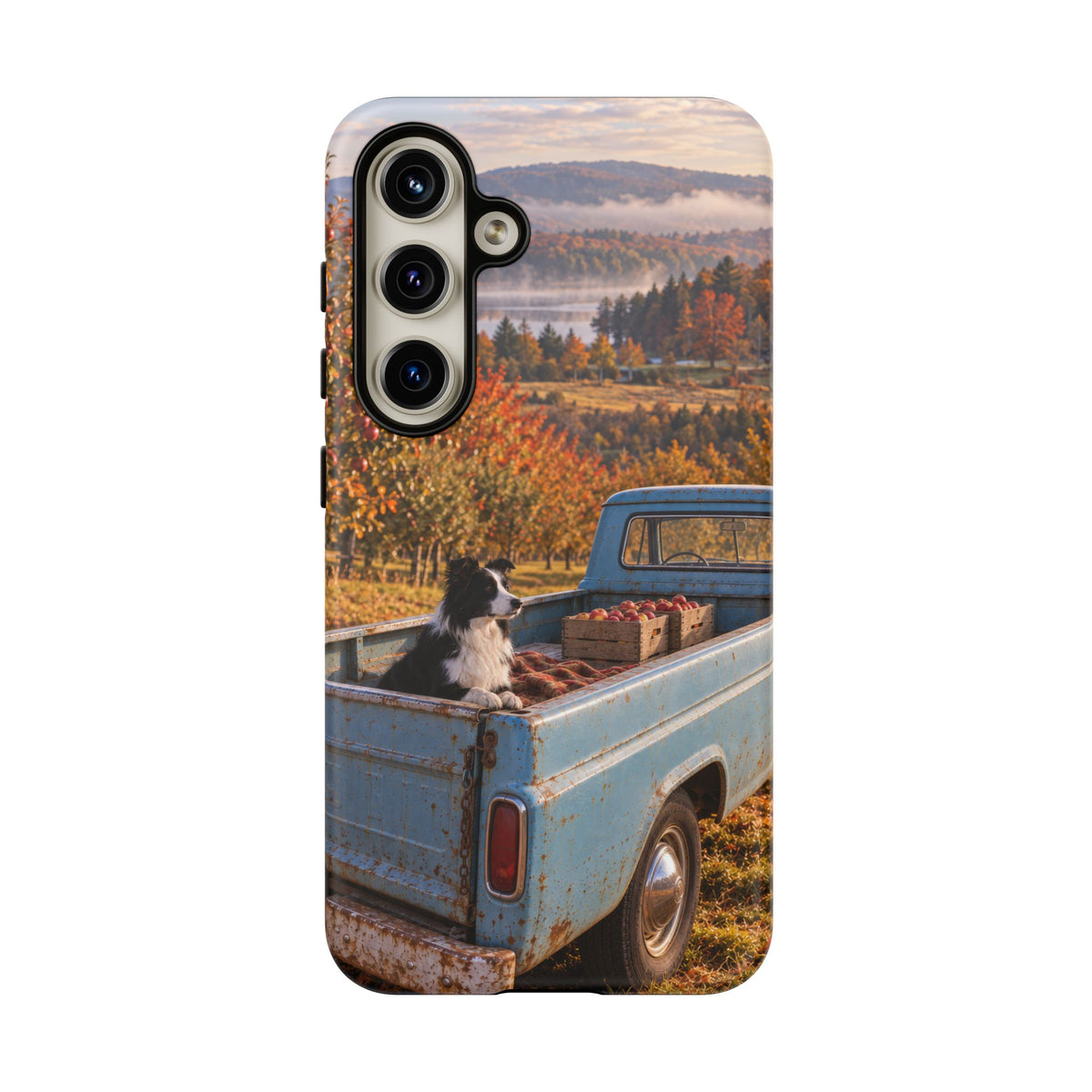 Blue Truck October Samsung Galaxy Tough Case | border collie