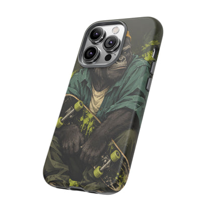 Concrete Jungle iPhone Tough Case | Skater Gorilla Illustration