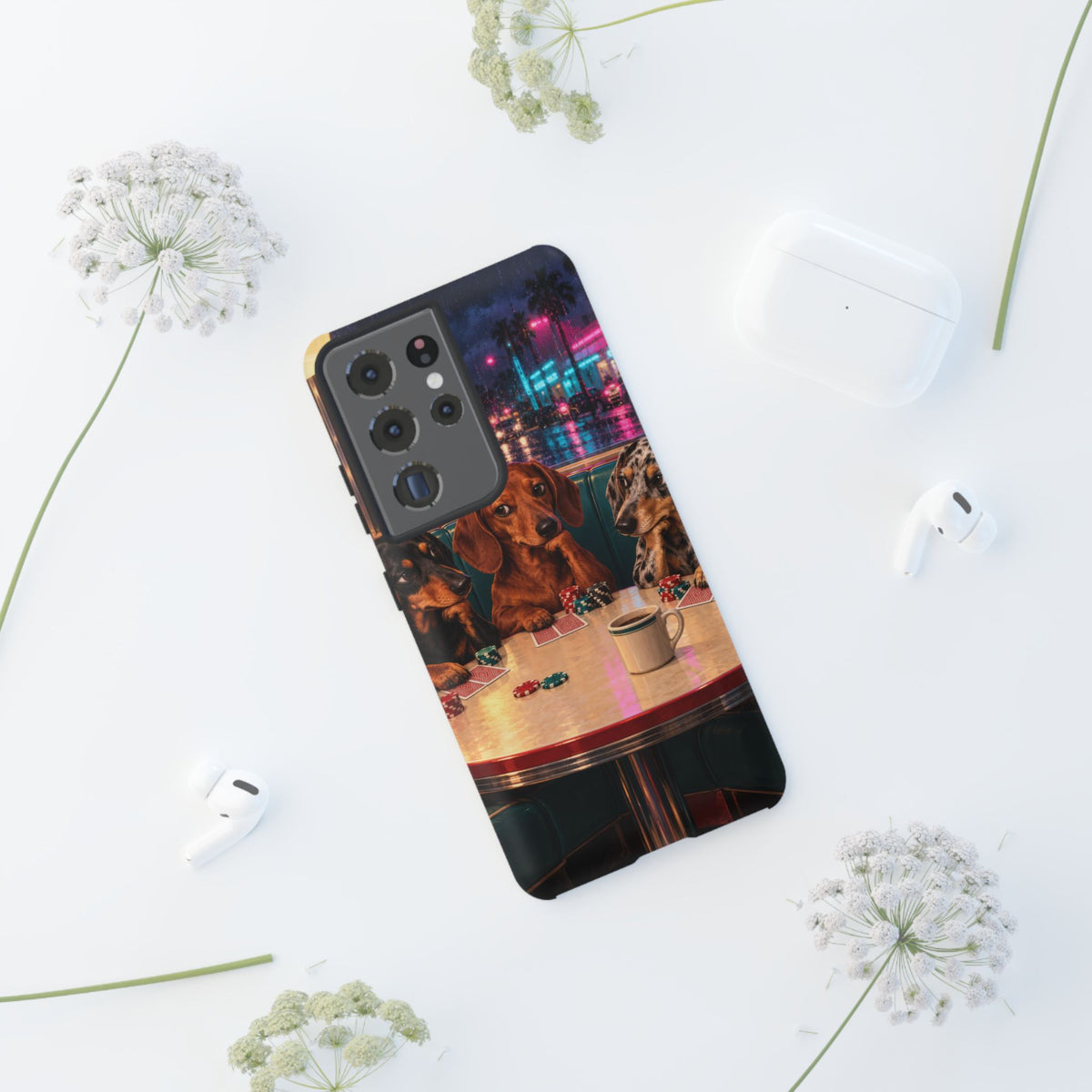 All-Night Aces Samsung Galaxy Tough Case | dachshund poker