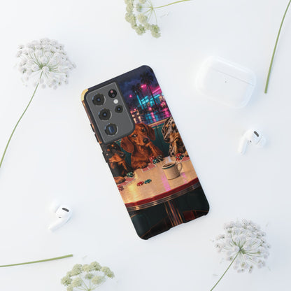 All-Night Aces Samsung Galaxy Tough Case | dachshund poker
