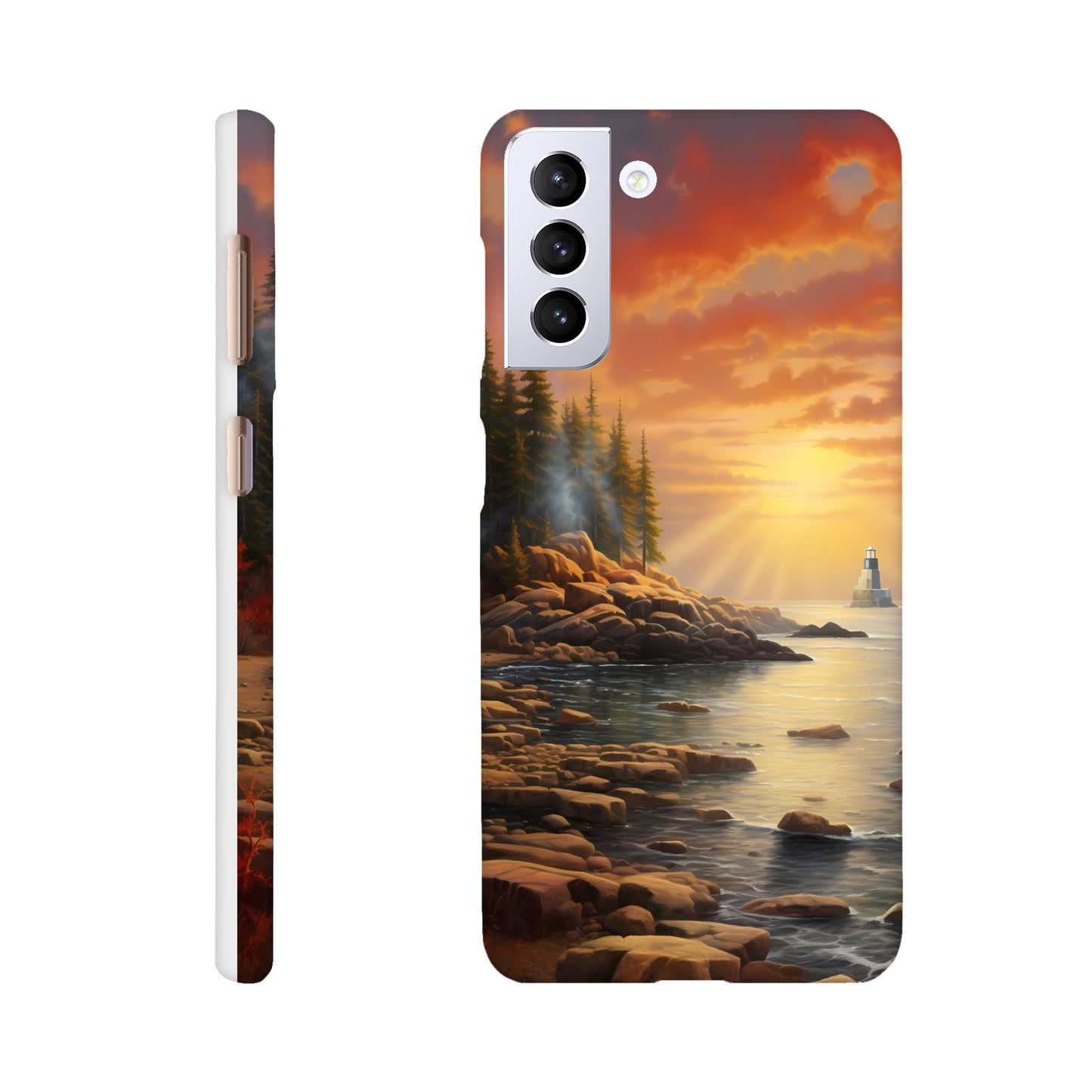 Samsung Case - Acadia Lighthouse Luminance
