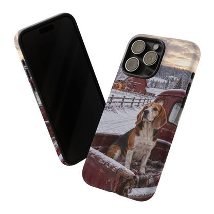 Winter Farm Watch iPhone Tough Case | beagle