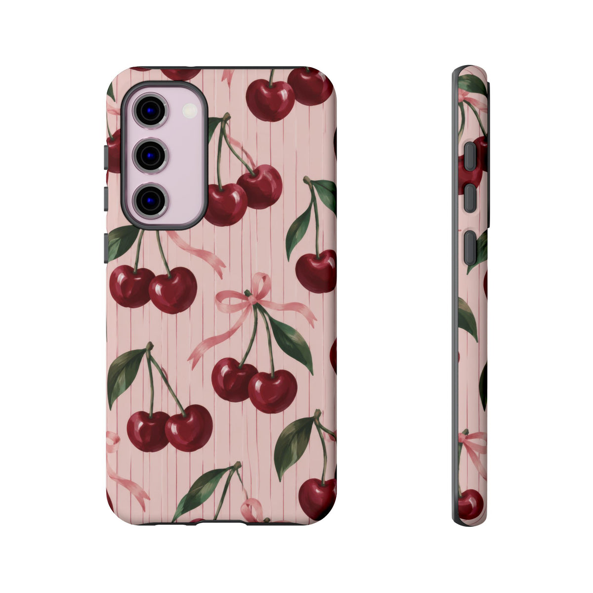 Cherry Ribbon Samsung Galaxy Tough Case | cherry print