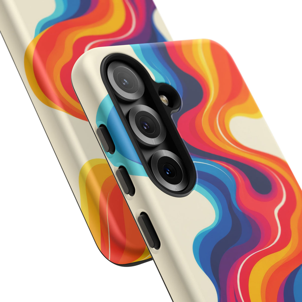Chromatic Current Samsung Galaxy Tough Case | retro waves