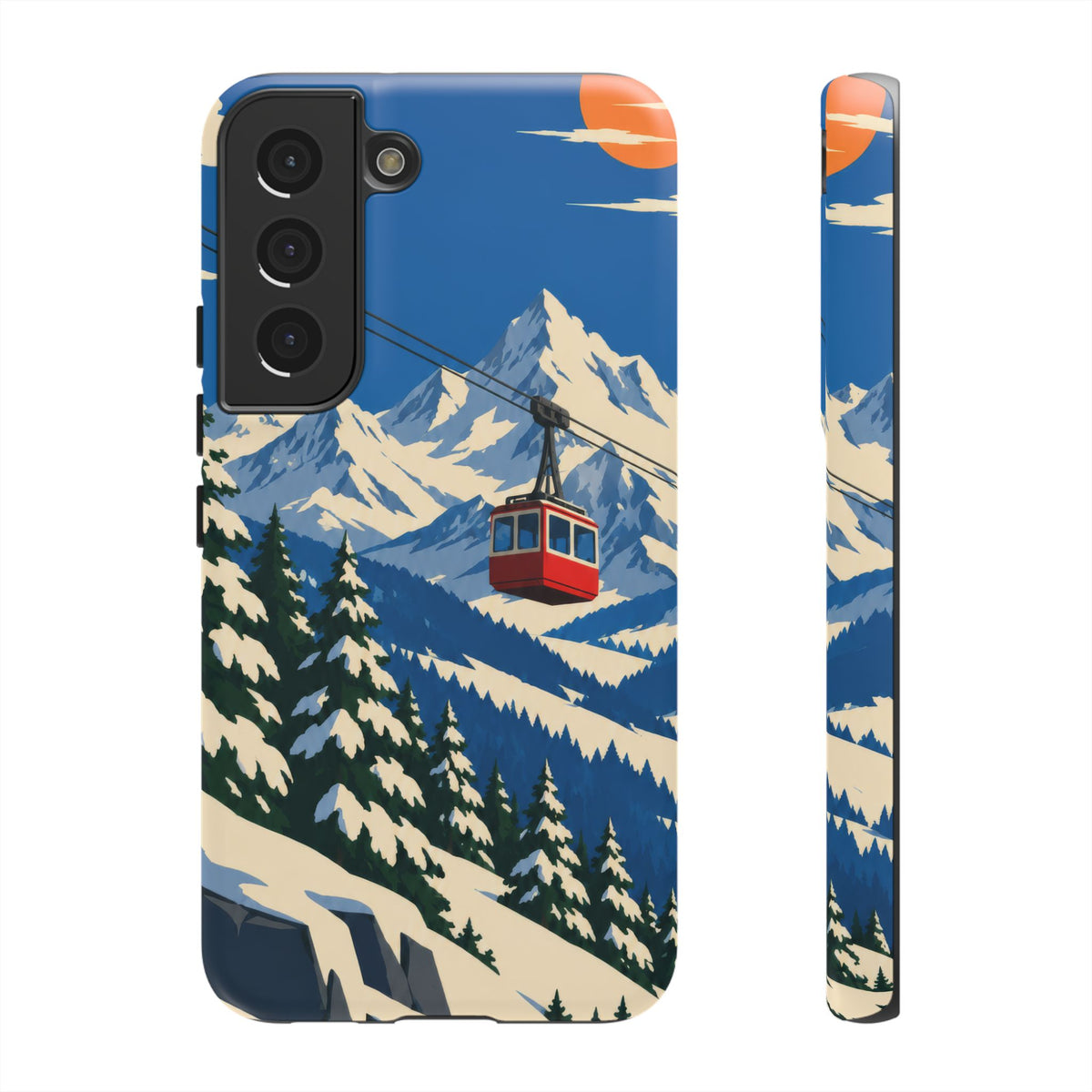 Swiss Skiing — Lift to the Sky Samsung Galaxy Tough Case