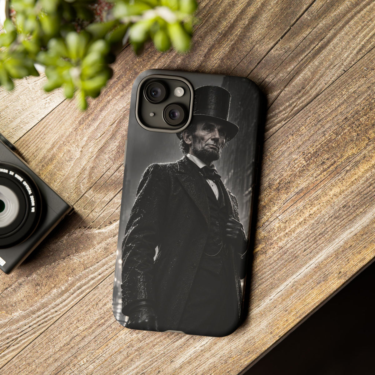 Abe after Midnight iPhone Tough Case | noir lincoln