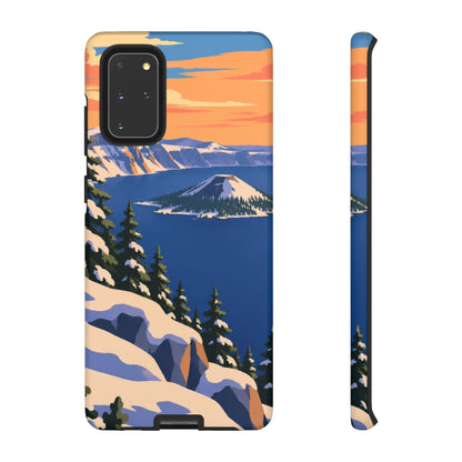 Crater Lake — Winter Caldera Samsung Galaxy Tough Case