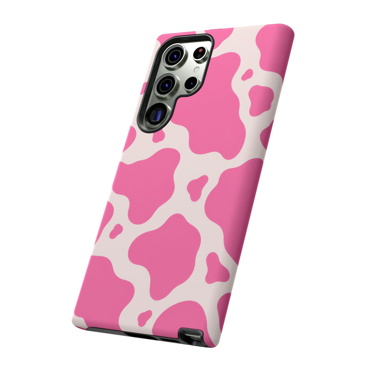 Strawberry Milk Samsung Galaxy Tough Case | Pink Cow Print
