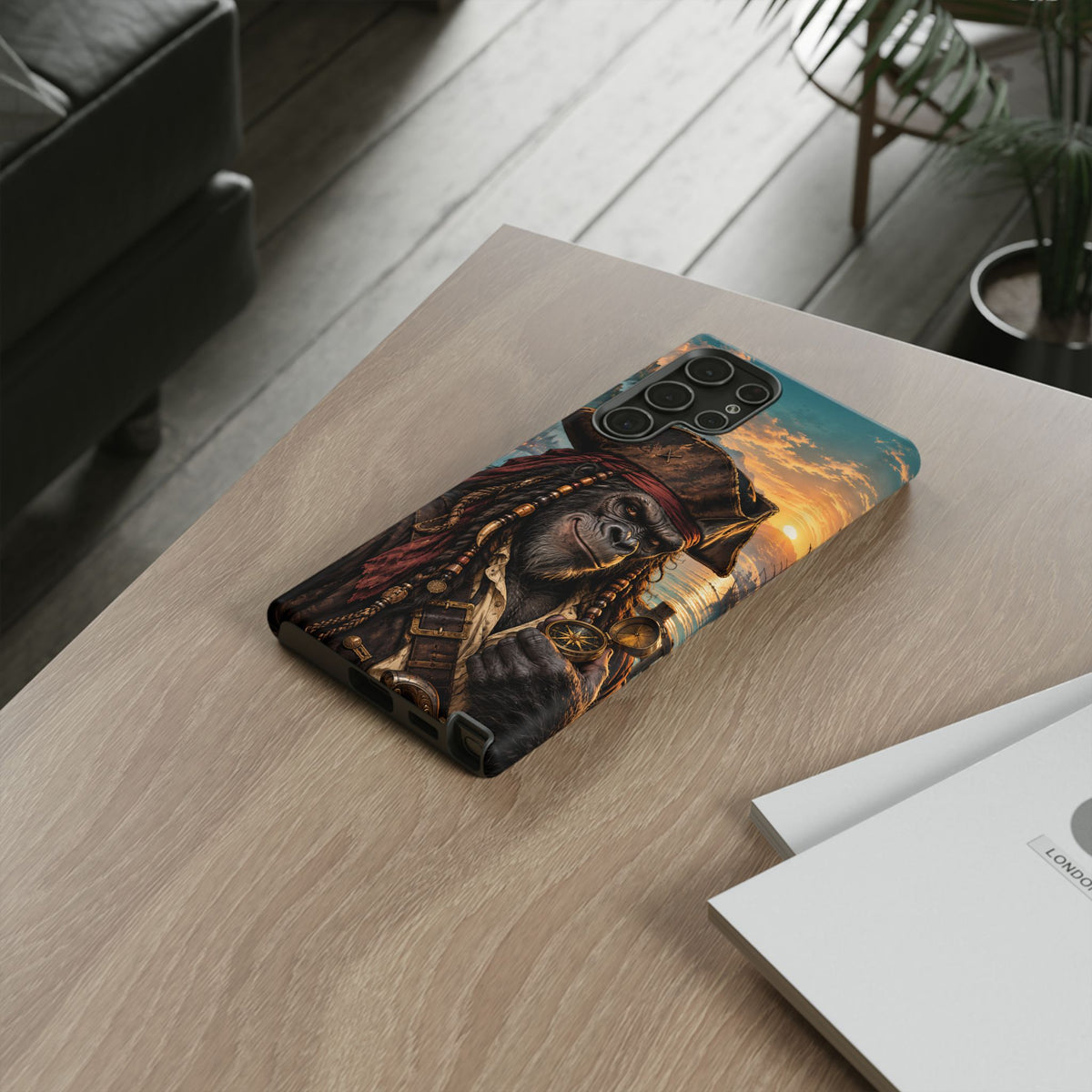 Pirate Gorilla Samsung Galaxy Tough Case | Captain Silverback