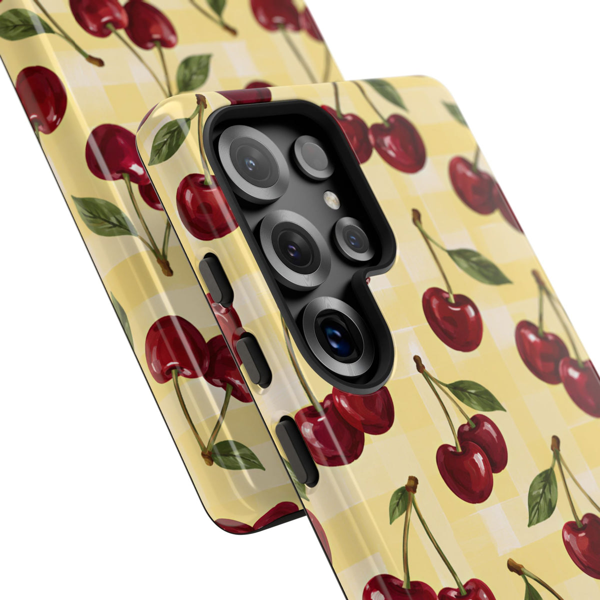 Cherry Gingham Samsung Galaxy Tough Case | Cherry Picnic