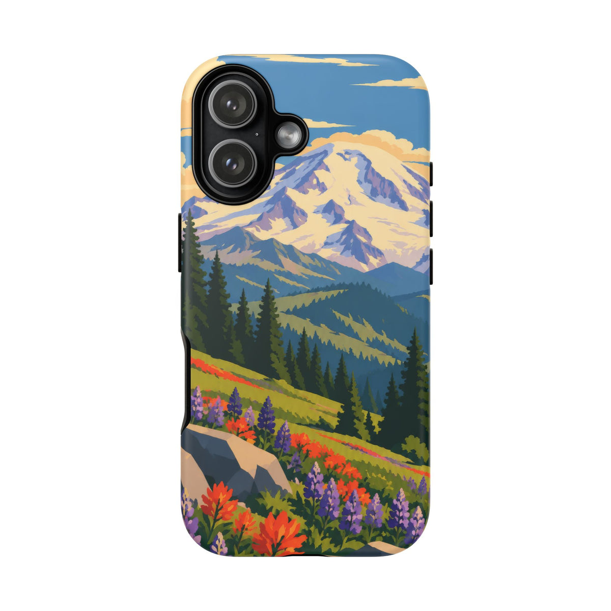 Mount Rainier — Meadow Radiance iPhone Tough Case