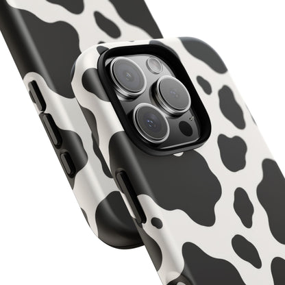 Classic Holstein iPhone Tough Case | Black & White Cow Print