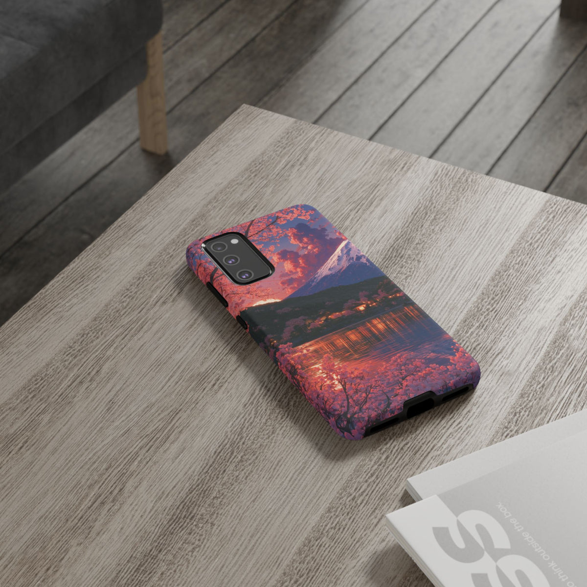 Sakura Lakeside Village Samsung Galaxy Tough Phone Case