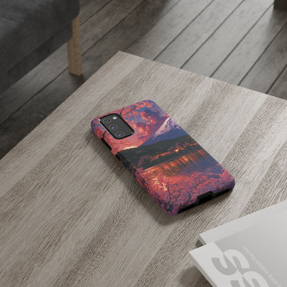 Sakura Lakeside Village Samsung Galaxy Tough Phone Case