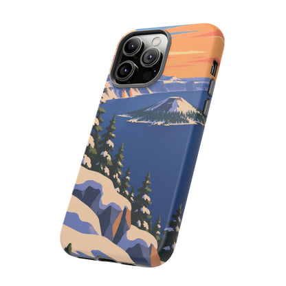 Crater Lake — Winter Caldera iPhone Tough Case