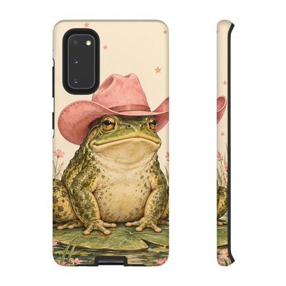Cowboy Frog Samsung Galaxy Tough Case | Pink Hat Bullfrog