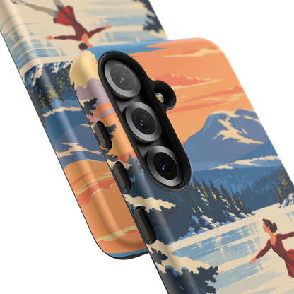 Lake Placid Skater — Winter Glide Samsung Galaxy Tough Case