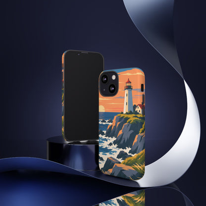 Lighthouse — Atlantic Beacon iPhone Tough Case