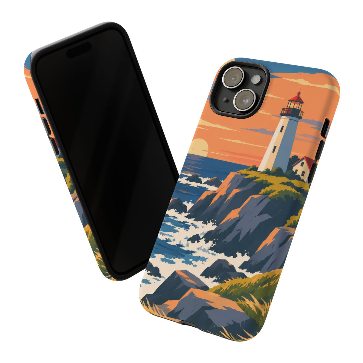 Lighthouse — Atlantic Beacon iPhone Tough Case