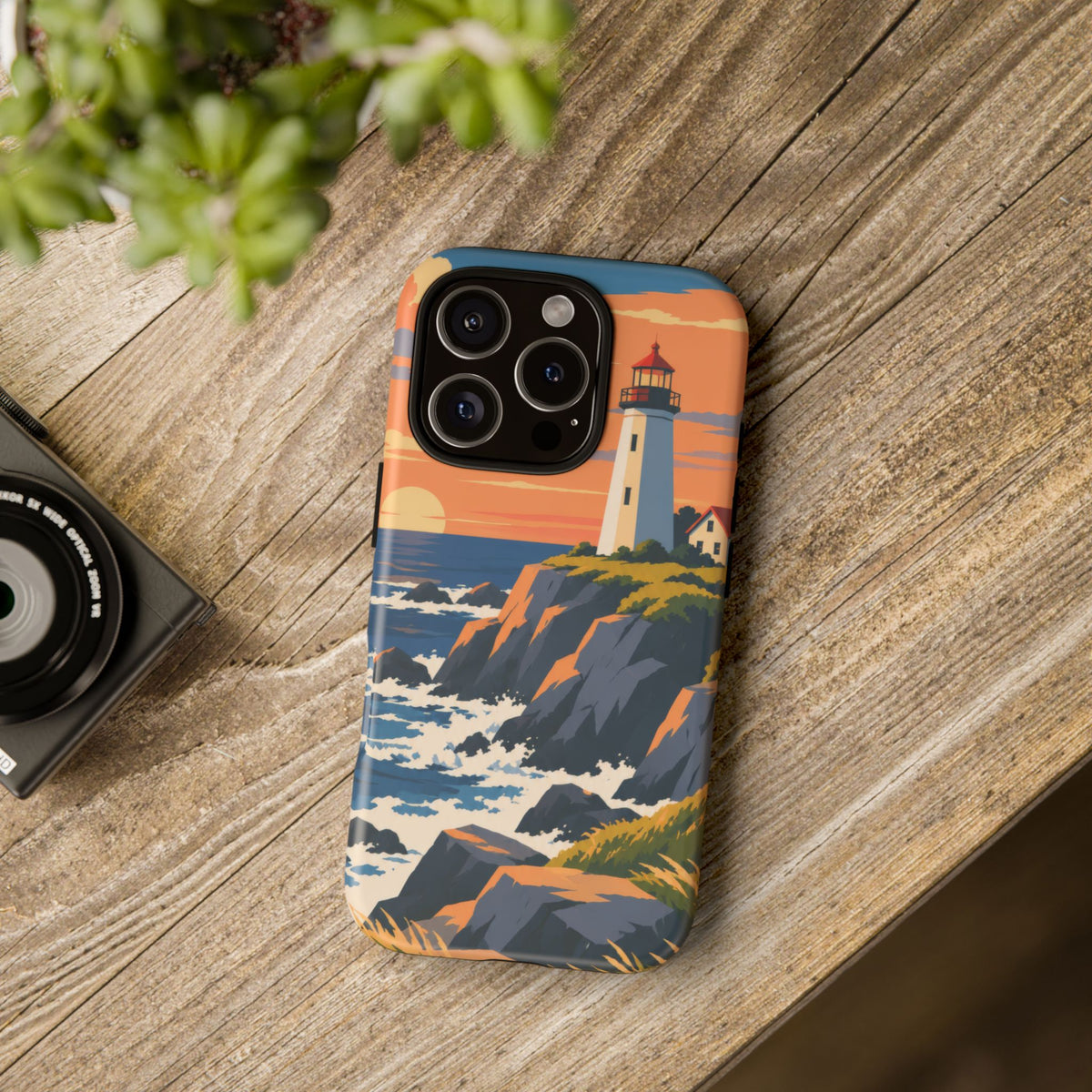Lighthouse — Atlantic Beacon iPhone Tough Case