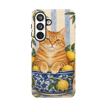 Citrus Inspector Samsung Galaxy Tough Case | ginger cat