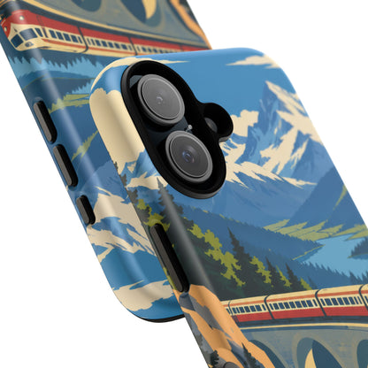 Travel by Train — Alpine Express iPhone Tough Case | train travel